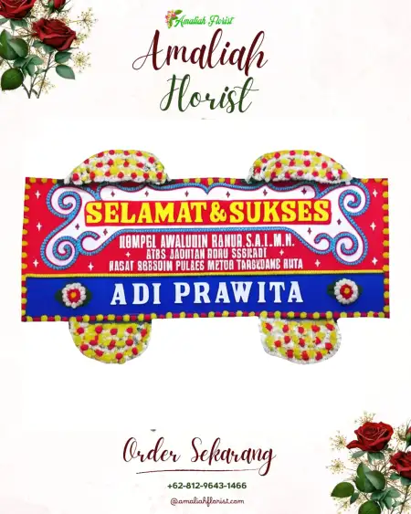 Papan Bunga Ucapan Selamat Kadibolo